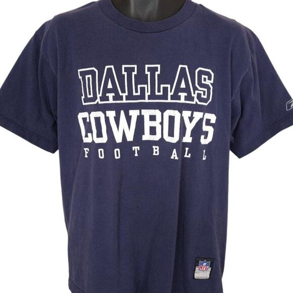 Vintage Dallas Cowboys T Shirt Mens Size Medium Blue NFL Football OVERSIZED - Picture 1 of 6